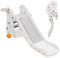 Arkyomi Kids Slide, Freestanding Foldable Baby Slide With Basketball Hoop and Ring Toss, Easy to Install, for Baby Toddlers for Indoor and Outdoor Play Equipment