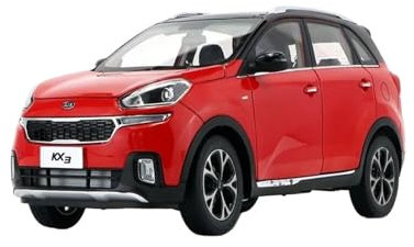 1:18 Für KIA KX3 Legierungsautomodell Kunstwerk Souvenir Für Sammeln Und Ausstellen Druckguss Fahrzeuge Modell(Red)