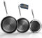 Kiseely Hybrid Bratpfanne Set 26cm+28cm+30cm, Pfannenset Skillet 3-teiliges Set, Beschichtete Pfanne Induktion für alle Kochplatten, mit kühlbleibendem Griff, spülmaschinen- und ofenfest (RT3)