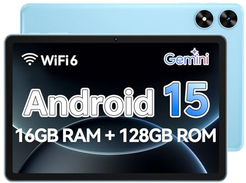 Frameflow Tablet 10 Zoll, Android 15 Tablet, Blau
