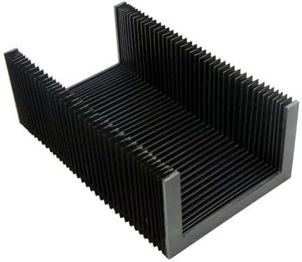 U-Typ CNC-Faltenbalg, staubdichtes Abdecktuch, individuell anpassbar for CNC-Maschinen, wasserdicht, ölbeständig, innere PVC-Struktur(50 * 80 * 250 6pcs)