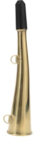 Garneck Kupfer Signalhorn für Eisenbahn mit Bullenhorn Form Einfach zu Bedienen als Sicherheitssignalhorn für Gleissignale und Manuelles Lufthupe Zubehör