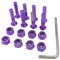 Colcolo Viti da Skate Durevole Longboard Skateboard Riparazione Rotella Hardware Viti Dadi Dadi Dadi, Accessori Longboard, Viola