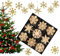 Strohsterne zum Hängen Mehrere Größen - Strohsterne Baumschmuck Christbaumschmuck (27 Strohsterne 6 cm -)