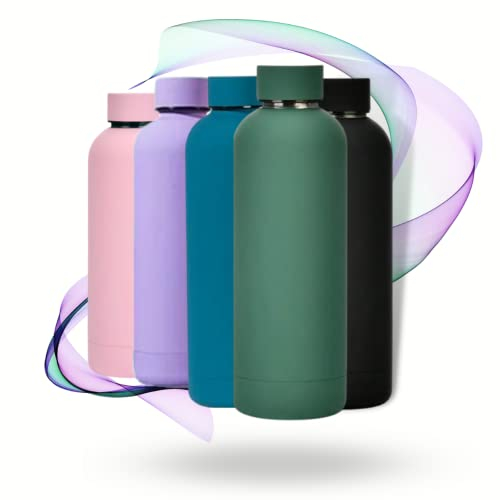 Bouteille d'eau isotherme pour femme et homme 750ml, Gourde sans BPA, garde le liquide chaud 12h et le froid 24h. Convient pour le sport, gym, randonnée (Vert)