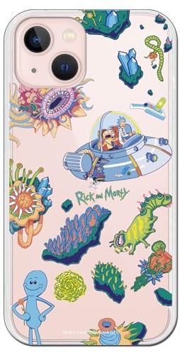 Personalaizer Rick und Morty Offizielle Schutzhülle, kompatibel mit iPhone 14, Silikonhülle, flexibel, transparent, Motiv: Ricktanical
