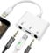 Ceotsak iPhone-Mikrofonadapter für Live-Streaming-Mikrofon und 3,5-mm-Kopfhörer-Adapter mit Ladeanschluss, iPhone-Audio und Mikrofon-Splitter, kompatibel mit iPhone 14, 13, 12, 11 X
