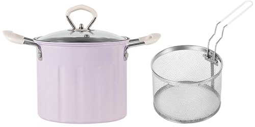 Sharplace à frire japonaise Tempura 3L avec panier passoire, friteuse pour la maison, Restaurant, Camping, violet