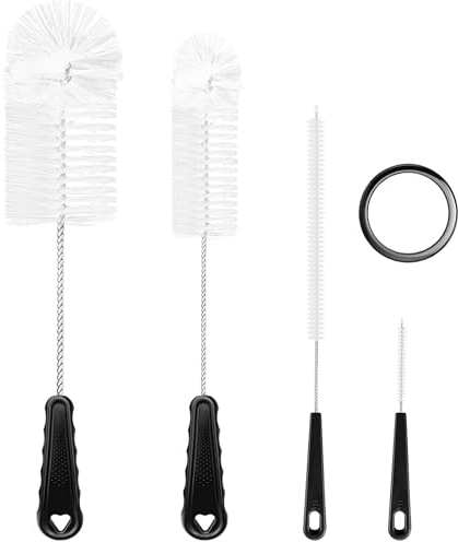YUNGMAX Bottle Cleaning Brush Set, 4 Pcs Long Handle Brushes for Washing Bottles, Glass, Teapots, Pipes