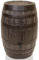YourCasa Regentonne 250 Liter [Barrel] mit windsicherem Deckel - Regenfass Frostsicher aus Kunststoff in Holzoptik - Regenwassertonne - Regenwassertank Garten - Holz Weinfass Wasserfass Holzfass