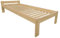 PROSBUD Bett 80x190 cm Mit Lattenrost Bettrahmen Bettgestell Unbehandeltes Kiefernholz Naturfarbe Malma