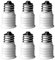 Lamp Bases, Light Bulb Socket Adapter E12 to E14 Lamp Bulb Converter Screw in Thread Adapter Holder 6PCS