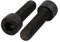 sourcing map 2pcs M8x30mm Vis Filetage à Gauche Six Pans Creux Boulon Noir 12,9 Classe
