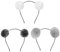 Frcolor 3 Stück Pompom Stirnband Pom Pom Haarband Haarreifen Puschel Haarreifen Katzenohren Haarreifen Ball für Mädchen