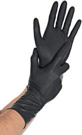 franz mensch Nitril-Handschuh Power Grip Long, S, schwarz 50 Stück