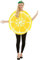 Funidelia | Costume da Limone per Donna e Uomo Taglia Standard Frutta, Cibo - Giallo