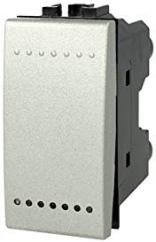 Pulsante Compatibile Con Bticino Living Light (Grigio)
