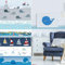Zierleiste Babyzimmer Tapete selbstklebende Kinderzimmer Bordüre Paper Boot Schiff Papierboot