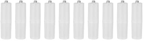 AAA zu AA Batteriekonverter, 10PCS AAA zu AA Größe Zellenbatteriekonverter Adapter Batterieumschaltergehäuse für AAA Batterien(Transparent)