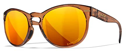 Wiley X│Unisex Sonnenbrille│Runde Rahmen Design│WX Covert│Polarisierte