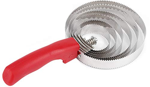 Juckreizbürste, Haarentferner Pferdeschaber aus Edelstahl Pferdeschweißkamm Pferdeschuppenkamm mit Weichem Handgriff Juckreiz Spiralmetallstriegel für Großes Pferd Sechs Flecken Cleaning Grobschmutz