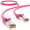 HB-DIGITAL Câble patch RJ45 LAN CAT 6 - 0,5 m - Câble réseau jusqu'à 1 Gbit/s CAT 6 - En cuivre professionnel S/FTP DSL - Pour panneau de brassage, commutateur, routeur, modem - Rose