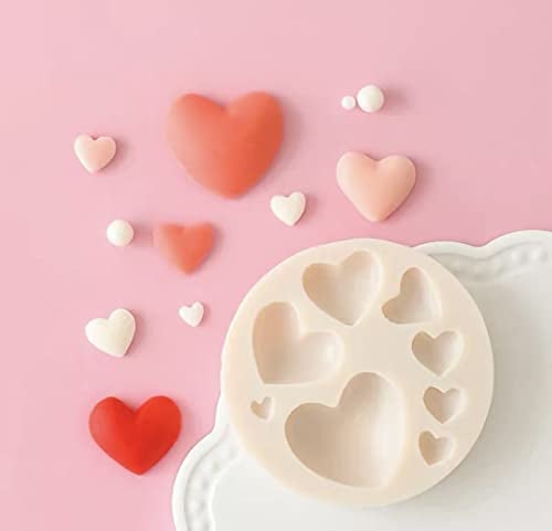 TTOA Hearts Silicone Fondant & Multi Love Icing 3D Cake Decorating Mould