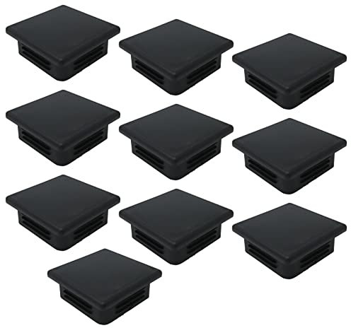 10 x SOTOOLS Lamellenstopfen Rohrstopfen für Vierkantrohr 80 mm Abdeckkappe, Endkappe aus Kunststoff x 80 mm Abdeckkappe, Endkappe aus Kunststoff