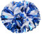Hooshing 2 x Pompons, Cheerleader-Design, blau und weiß, professionelle Cheer-Poms mit Schlagstock-Griff für Cheerleader-Teamsport, temperamentvolle Party, Tanztraining