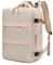 Sea choice Backpack 15.6 Inch Laptop Backpack Carry-On Rucksack Durable Dry Wet Separation Travel Bag Wide Open for Men Women with USB Charging Port Shoe Bin Water Resistant Anti-Theft Daypack,Khaki