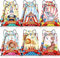 Abbylike 12 x Zirkus-Kordelzugbeutel, Karnevals-Geschenkbeutel, Leckerli-Taschen, Zirkus-Partygeschenke, Zirkus-Party, Kordelzug, Rucksack, Sport, Fitnessstudio, Kordelzugbeutel für Kinder,