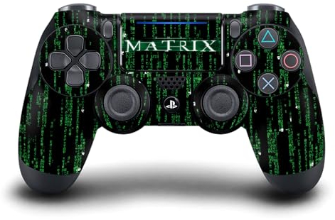 Head Case Designs Offizielle The Matrix Codes Wichtige Kunst Vinyl Haut Gaming Aufkleber Abziehbild Abdeckung kompatibel mit Sony Playstation 4 PS4 DualShock 4 Controller