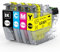 LC421XL LC-421XLVAL Patronen Kompatibel für Brother LC-421XL LC-421VAL Multipack Patronen für Brother DCP-J1050DW, Brother DCP-J1140DW, Brother MFC-J1010DW 500 Seiten 4er-Pack