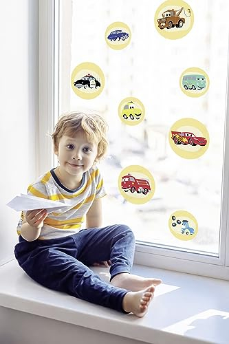 Fenstersticker -Cars3 - Größe 30 x 30 cm, 2 Bogen - Fensterbild, Kinderzimmer, Kinderzimmerfenster, Disney, Bunt