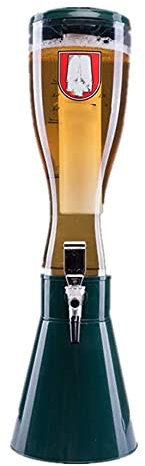 UNbit Bierturm Zapfanlage, Getränkespender Bier Getränketurm 3L Bier Bierturm Biersäule mit Eiszapfen Bierautomat Getränkeautomat KTV Bar