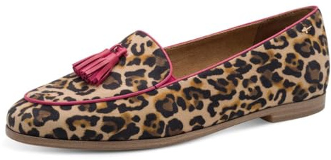 Tamaris Damen Slipper Leder, braun, 41 EU
