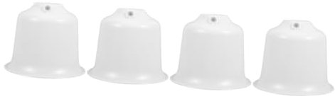 Mikikit 4pcs Ceiling Fan Bottom Canopy Ceiling Fan Canopy Decorative Bottom Canopy for Ceiling Fan Ceiling Fan Parts Kit Ceiling Fan Supplies