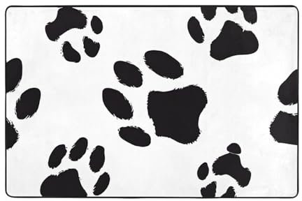 UENFFKDAP Weicher rutschfester Teppich mit Tiermotiven, geeignet für Schlafzimmer, Wohnzimmer, Balkon und Büro, zwei Größen