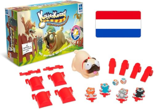 Megableu Unfug - Katze und Hund Spiel - Brettspiel für Kinder ab 5 Jahren - 2 bis 4 Spieler