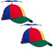Relaxdays Propeller Mütze 2er Set, gestreift, Erwachsene, Kopfumfang 53–57 cm, Fasching, Festival, Helikoptermütze, bunt