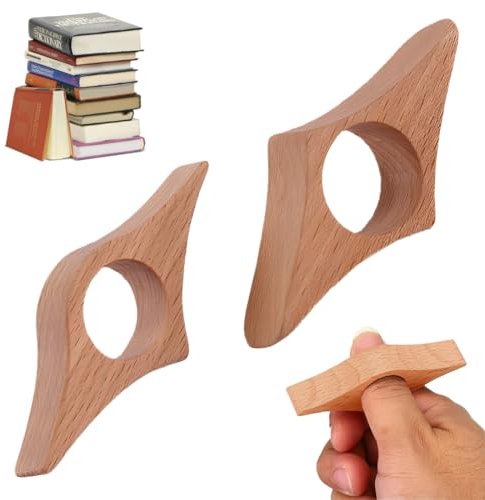 AFCJLTO 2 Stück Buchseitenhalter Lesen zubehör Book Accessories Daumen Buchhalter Daumenring Seitenhalter Handgemachtes Lesering Buchöffner Lesezubehör für Buchliebhaber Leseratten Lehrer