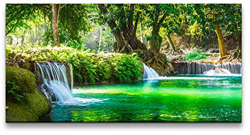 Paul Sinus 120x60cm Wandbild – Magie des Wasserfalls – Natur, Harmonie, Wasser