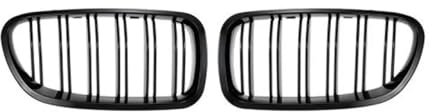 MLTLKPPVNG Niere Kühlergrill ABS Auto Racing Grills Für BM&W Für 5 Series F11 F10 4 Türen 520i 523 525i 530i 2010-2014 2015 2016 Auto-Styling Nieren Kühlergrill(Schwarz glänzend)