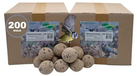 Anhaltiner Meisenknödel 200St. ohne Netz Rindertalg Wildvögel Energiequelle Fett