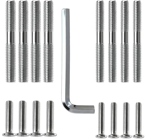 Czoynife Cat Scratching Post Replacement Screws Set, M10 and M8, Cat Tree Replacement Parts Threaded Bolt Screws with Allen Wrench, Not Include Cat Scratching Post