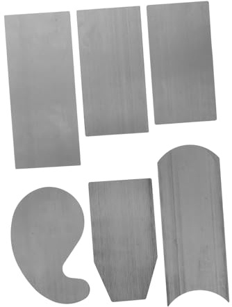 SHINEOFI 6 Stück Holzbearbeitungsschaber Holzbearbeitungskarten -schaber -kit Holzschaber Für Die Holzbearbeitung Holzschaber Für Feine Oberflächen Kartenschaber Holzbearbeitung Stahl Weiß