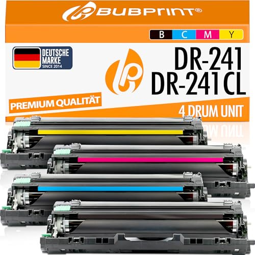 Bubprint 4 Bildtrommeln kompatibel mit Brother DR-241CL | Passend für MFC-9130CW MFC-9140CDN MFC-9330CDW MFC-9332CDW MFC-9340CDW HL-3140CDW HL-3170CDW