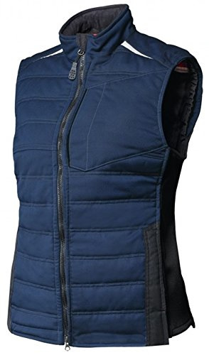 BP 1994-570-110-L Thermo-Weste für Frauen, Schlanke Silhouette, gepolstert mit gestepptem Thermofutter, 250,00 g/m² Stoffmischung mit Stretch, Nachtblau, L