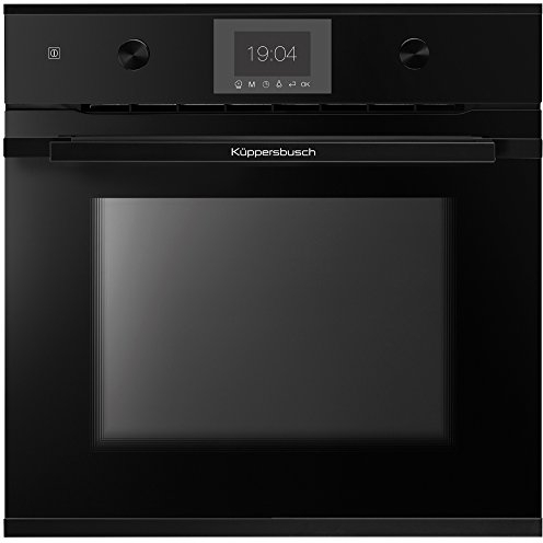 Küppersbusch B6350.0S5 Einbaubackofen, Glas/Metall, Schwarz, Design-Kit Black Velvet beiliegend