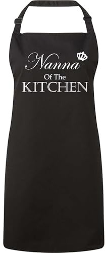 60 Second Makeover Limited Nanna Queen Of The Kitchen Black Apron Novelty Gift Chef Kitchen Present Mothers Day